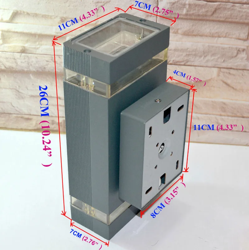 Комплект водонепроницаемых настенных светильников для наружных и внутренних