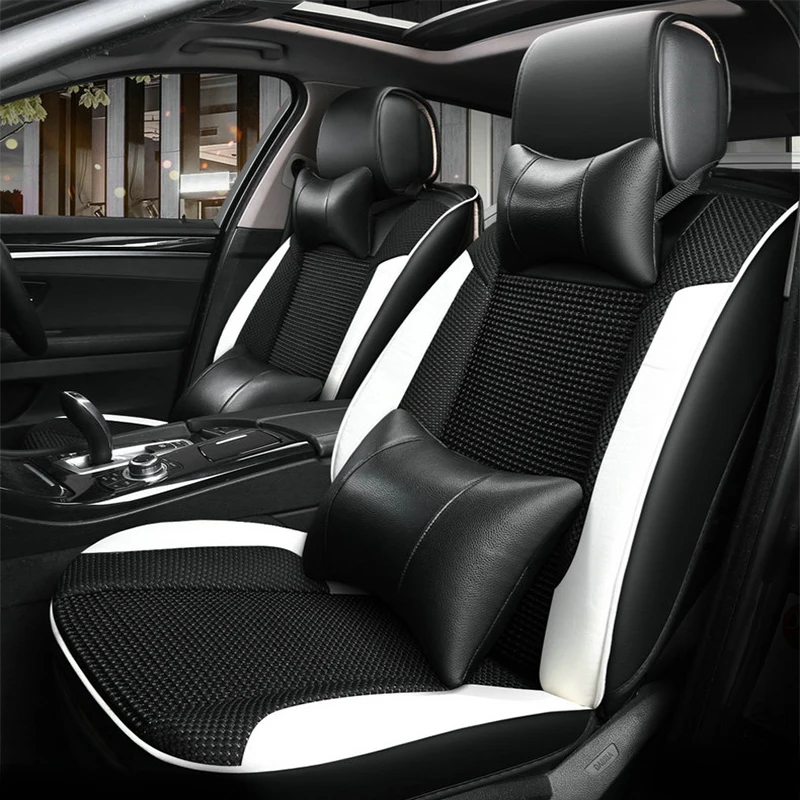 Чехлы для сидений автомобиля Ford explorer Focus Fusion 2017 2016 2015 (fraont rer) специальный кожаный