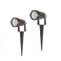 7w cob led lawn light lamp dc12vac85 265v outdoor waterproof ip68 warm white cold white garden lawn spot ground light