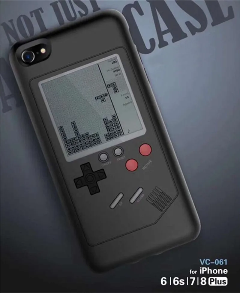 Горячая Распродажа, игровой чехол для телефона Tetris для iPhone X 8 7 Plus, портативная задняя крышка для воспроизведения, ретро игровая консоль, чехол для телефона для iPhone 6 6splus