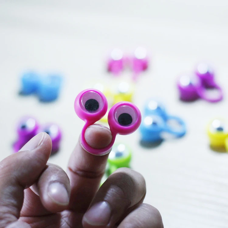 Привлекательные интерактивные покачивание глаз пальчиковые куклы пластиковые