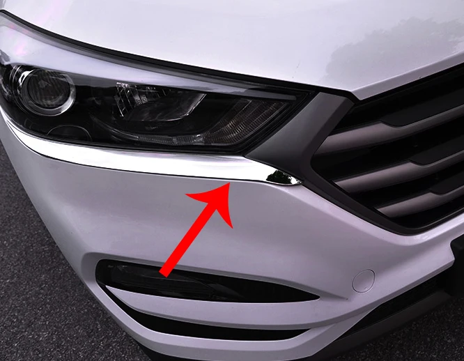 

Хромированная накладка на фару для Hyundai Tucson 2016-2018 ABS