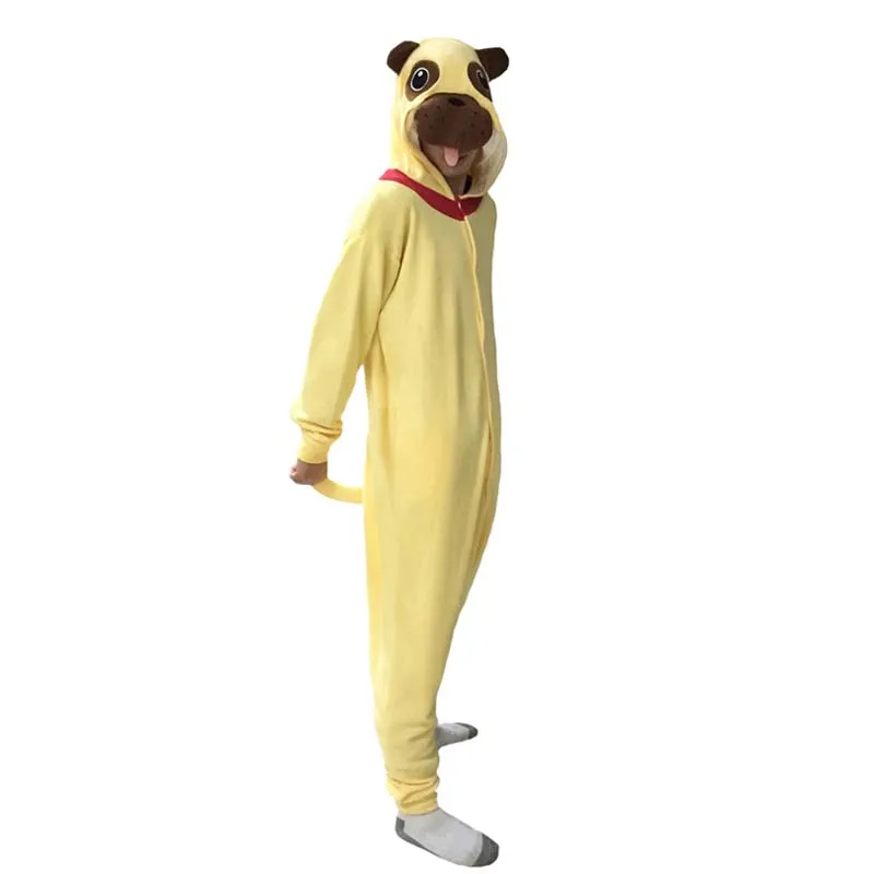 Костюм для косплея с животными Пижама взрослых пижама Мопсом дома|pijamas sleepwear|pijama