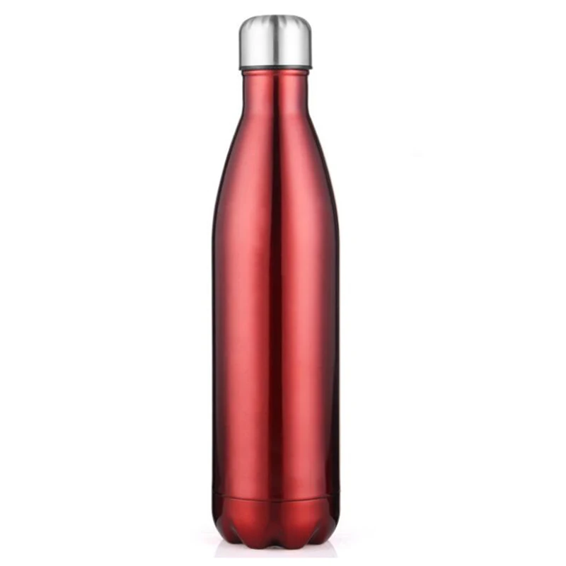 Wine red 25 цветов, термосы из нержавеющей стали, термосы, офисные чашки, термосы для холодной воды, для спорта на открытом воздухе, туризма, бега, бутылка 500 мл - Цвет: Wine red