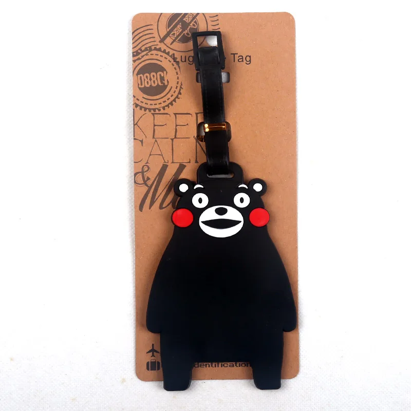 05 С рисунком из мультфильма «Tokyo Ghouls» под названием Kumamon бирки для багажа, чемодана ярлык Имя Адрес ID Сумка багажная бирка для путешествий - Цвет: 05