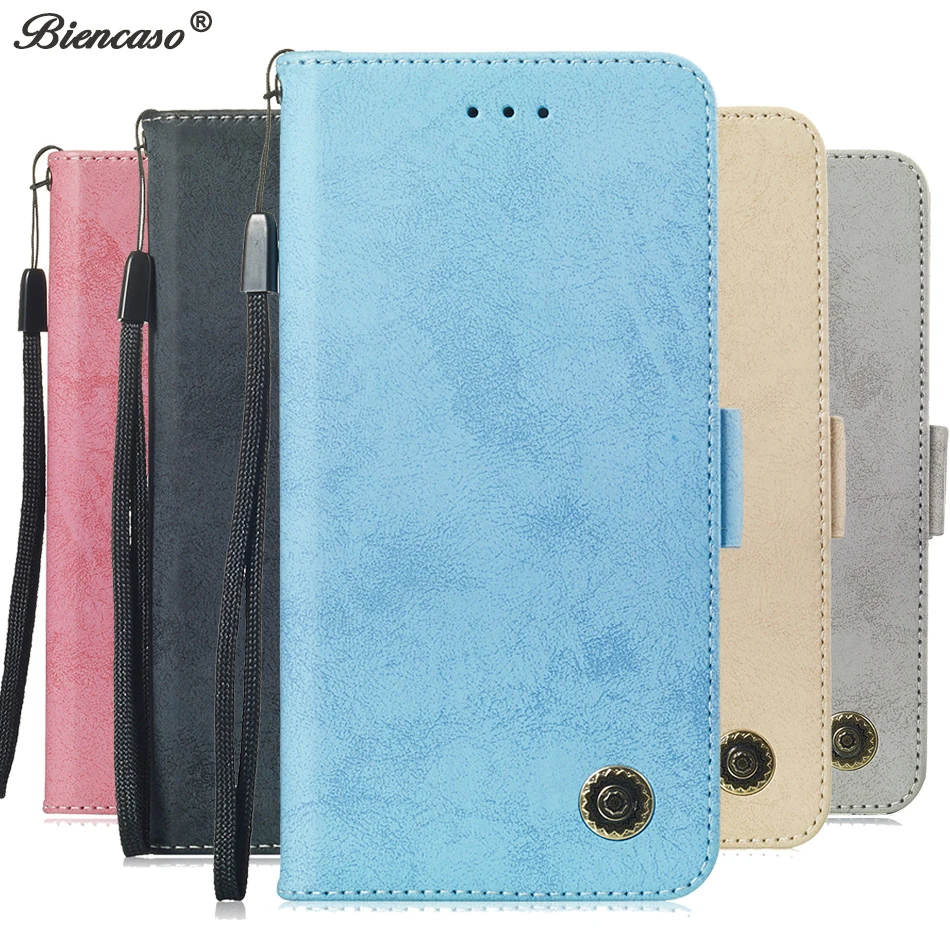 Роскошный однотонный Чехол кошелек в стиле ретро для Redmi Note 5 Pro 6 6A Plus S2 с откидной