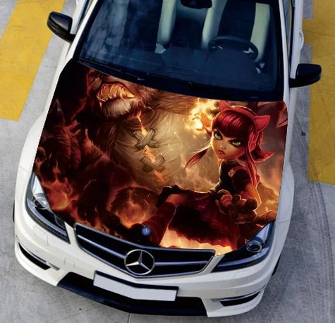 Настраиваемая HD наклейка на капот автомобиля наклейки графические чехол для