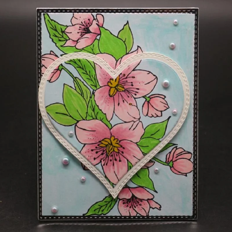 Glita Creatif 3 pcsheart Свадебные штемпели для скрапбукинга DIY альбом фото декоративные