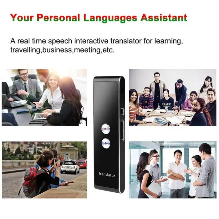 Translaty MUAMA Enence Смарт мгновенный в реальном времени Портативный голосовой переводчик языков HSJ-19