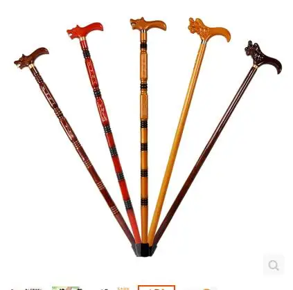 

Vintage HIGH-GRADE RARE walking stick chair helps Solid wood crutch carving wooden dragon head cane man give birthday room