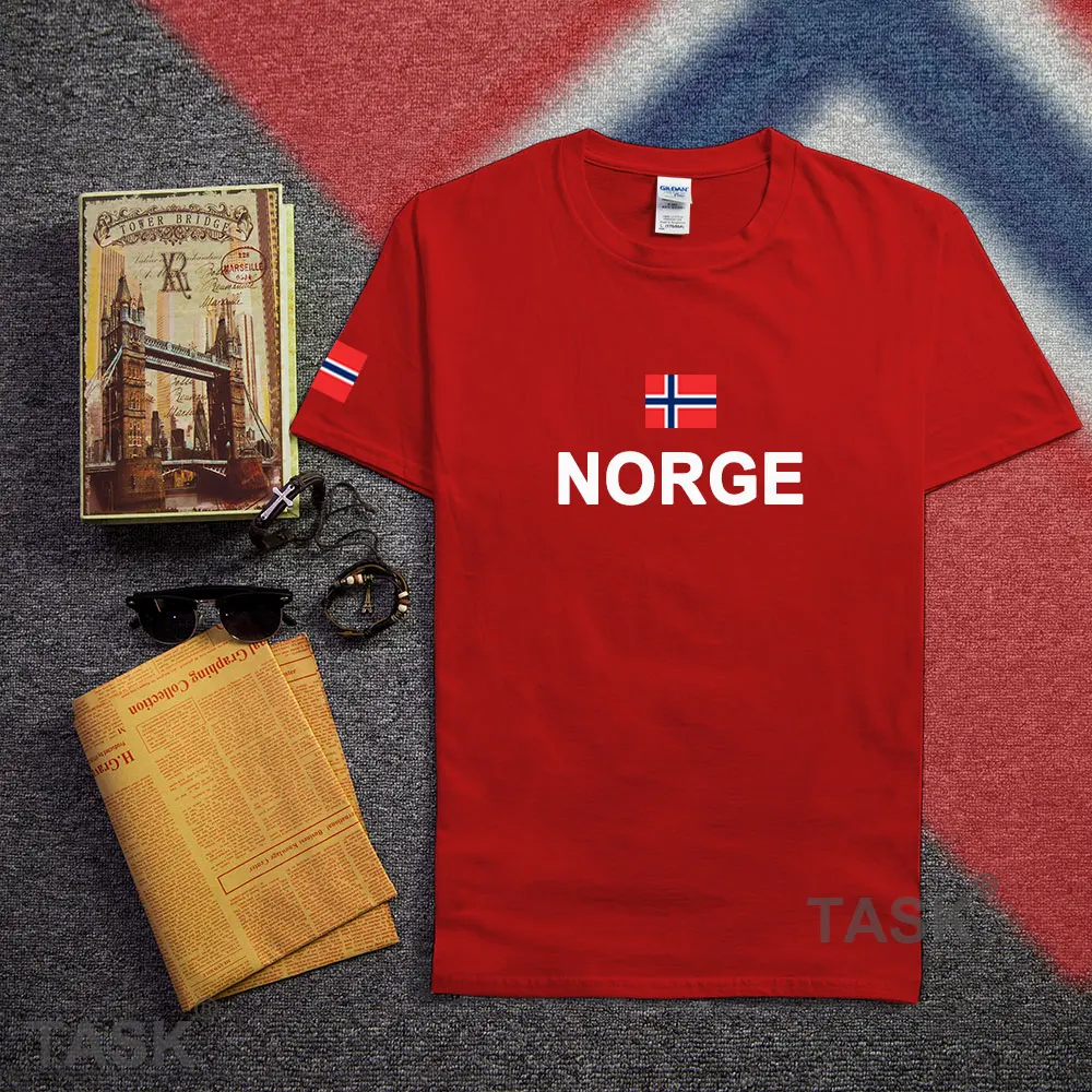 Норвегия Norge мужские футболки мода 2017 socceres трикотажные Наций хлопковая Футболка