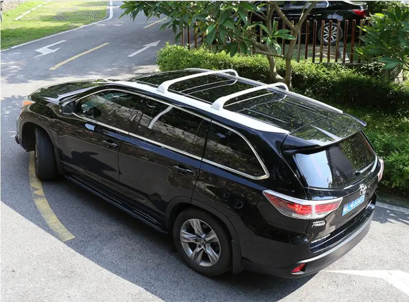 Поперечная стойка из алюминиевого сплава вешалки для багажа Toyota Highlander 2009 2010 2011 2012