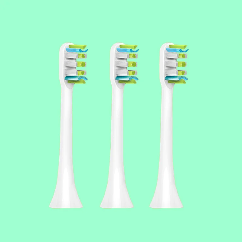 3 pieces white heads 2/3 шт сменные насадки для зубных щеток, независимая гигиеническая упаковка с колпачком, совместимая с SOOCAS X3 SOOCARE, электрическая зубная щетка - Цвет: 3 pieces white heads