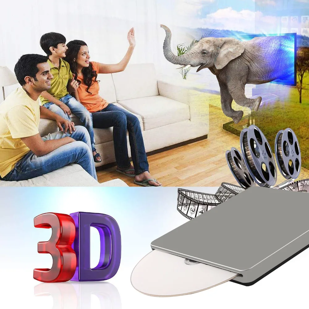 Внешний Blu Ray привод USB C внешний DVD Bluray проигрыватель ридер диск совместим с Mac/MacBook