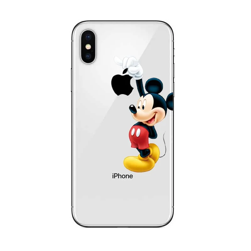 Чехол для iPhone X чехол 5 6 6S 7 8 Plus XS Max XR с милыми животными мягкий из ТПУ