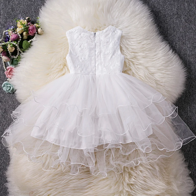 BOTEZAI summer new baby kid girl embroidered lace tutu dress little princess flower wedding party | Детская одежда и обувь