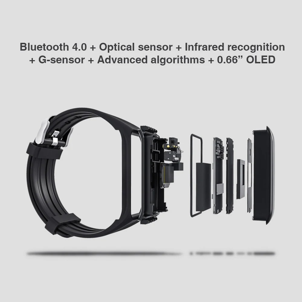 Makibes HR2 Bluetooth 4,0 Для мужчин Для женщин умный Браслет Фитнес трекер непрерывной монитор сердечного ритма браслет