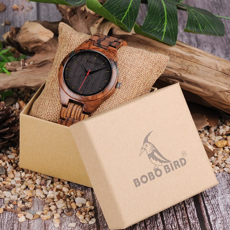 BOBO BIRD L-Q05 часы zebravwood кварцевые мужские с логотипом на заказ | Наручные