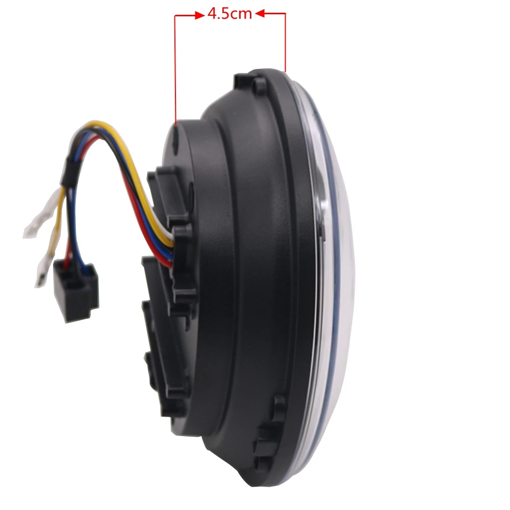 

For Jeep headlights assembly with 2pcs 7inch LED offroad halo headlamps with amber turn signal & 4" LED fog lights passing lamps