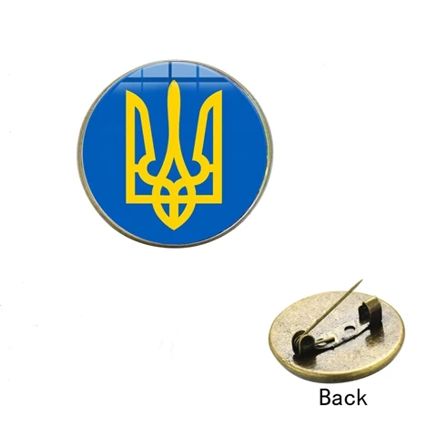 Style 5 SIAN Tryzub украинский значок брошь украинский символ руны шаблон стекло Круглый драгоценный камень 3 вида стилей высокое качество одежда булавки для мужчин и женщин - Окраска металла: Style 5