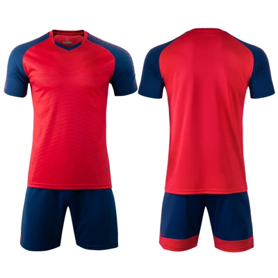 M8601 red Survete Мужская футболка для футбола Футбольная форма для мальчиков пустая Мужская футболка для футбола Детская короткая спортивная команда футбольная майка тренировочные наборы сделай сам - Цвет: M8601 red