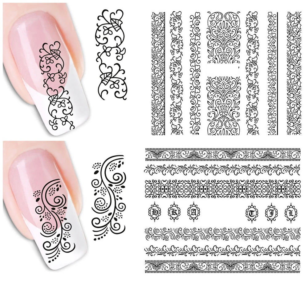 50 шт. Летние красивые наклейки для ногтей с цветами|water transfer decals|water transferstickers water |