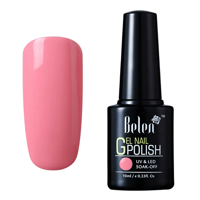 Belen 10 мл Гель лак для ногтей серия розового цвета отмачиваемый УФ светодиодный