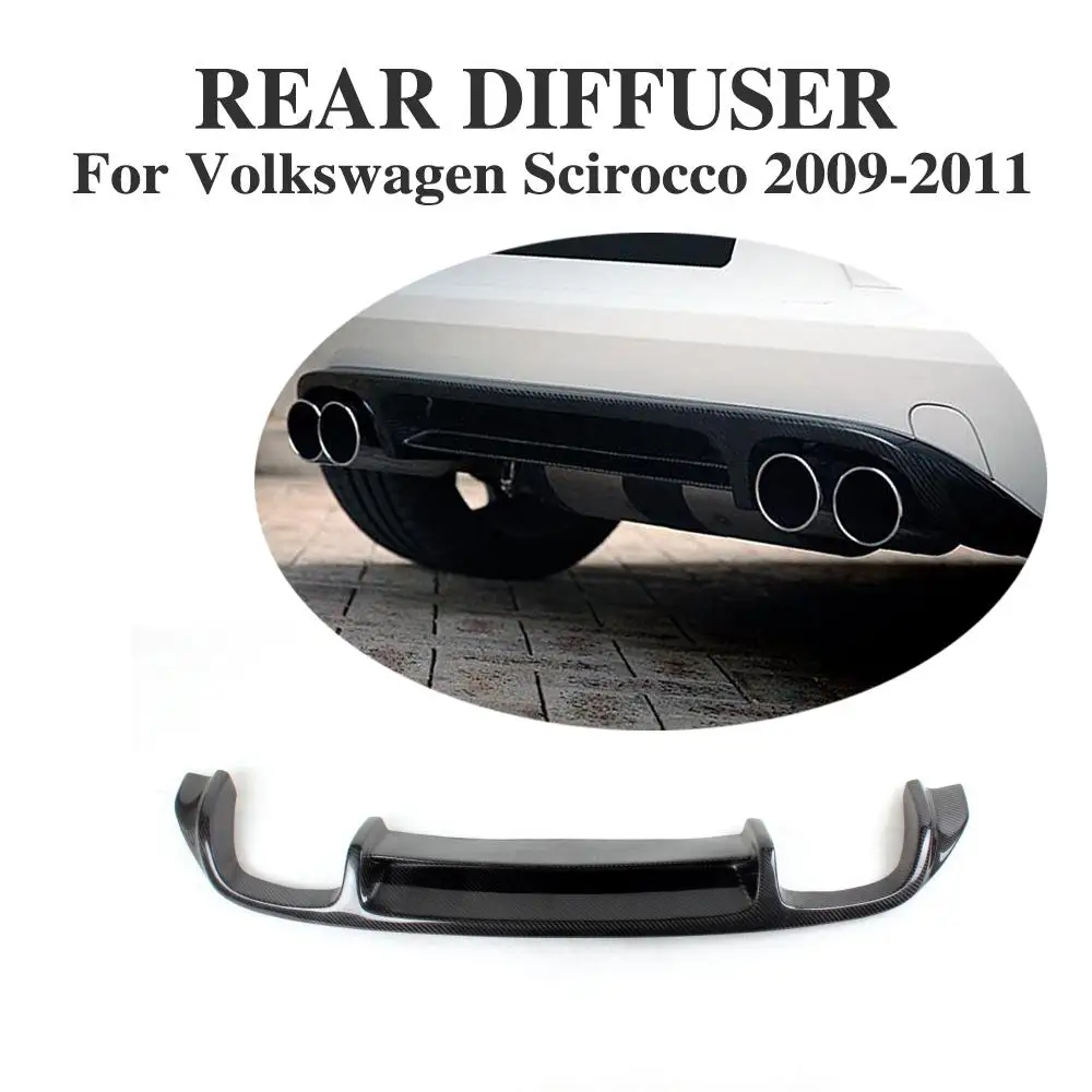 Задний диффузор из углеродного волокна спойлер для бампера VW Scirocco Standard Body Kit 2009-2011