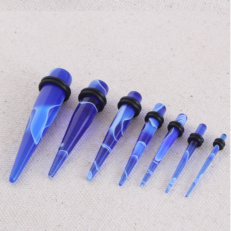 2 шт. акриловая пробка тоннель печати Tapers носилки шип Козелок уха расширитель