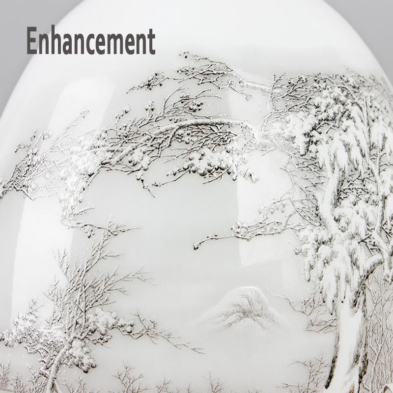 Керамическая Снежная ваза в китайском стиле Jingdezhen &quotяйцо&quot подарки на свадьбу