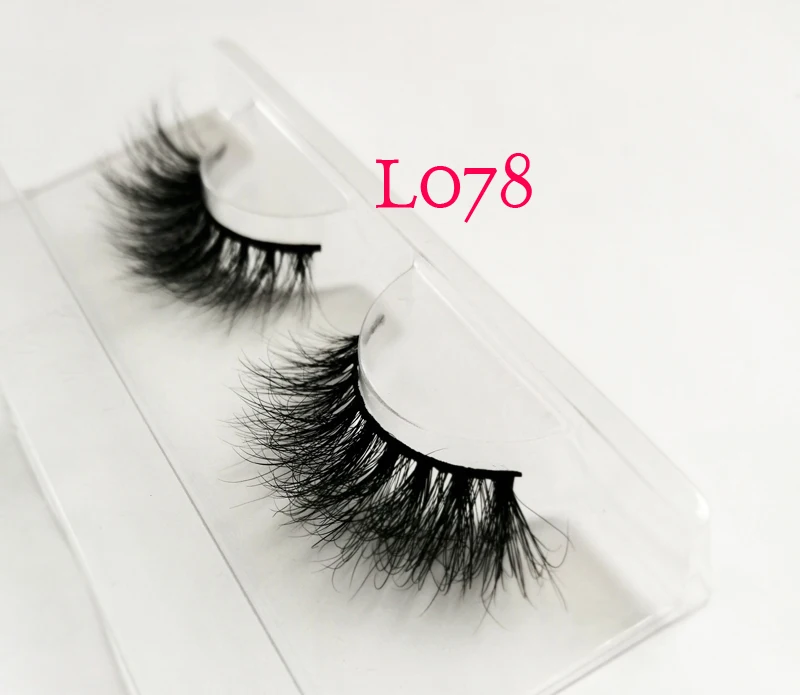 3D true искусственные норковые ресницы серо-коричневого цвета из шерсти норки 100%