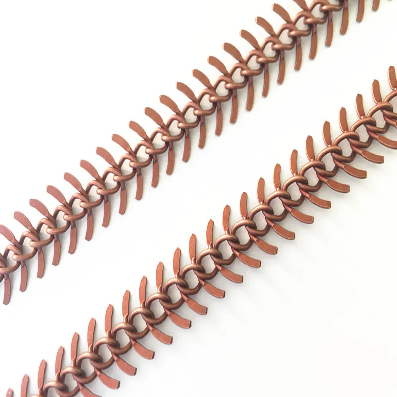 2 м/лот медная цепочка в античном стиле форме рыбьей кости ожерелье сделай сам