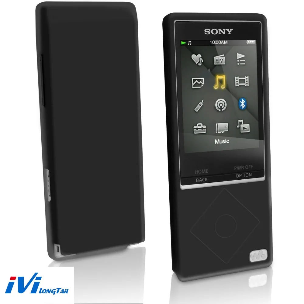 Для sony MP3 Walkman NWZ A15 A17 A25 A16 A27 резиновый гелевый кожаный чехол бампер с силиконовый