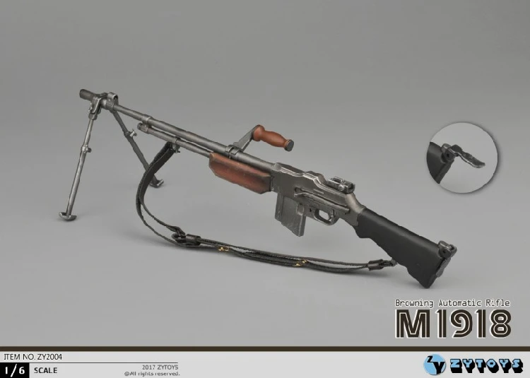 Автомат для винтовки ZYTOYS ZY2004 1/6 M1918 BAR Browning военное оружие реквизит HT PH TBL 12 дюймов