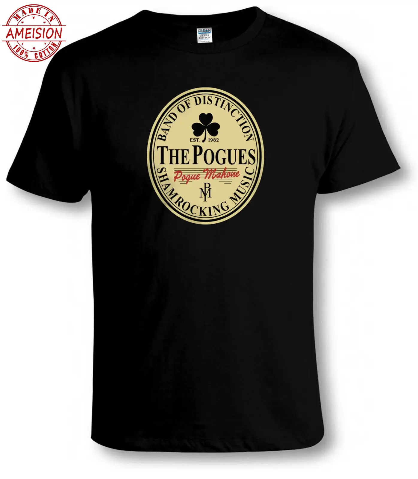 Забавная футболка с надписью IRISH STOUT/POGUES в стиле панк новая Забавные топы новинка