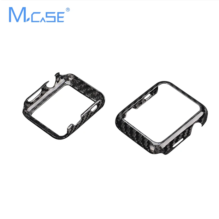 Роскошный чехол из настоящего углеродного волокна для Apple Watch Series 2 42 мм