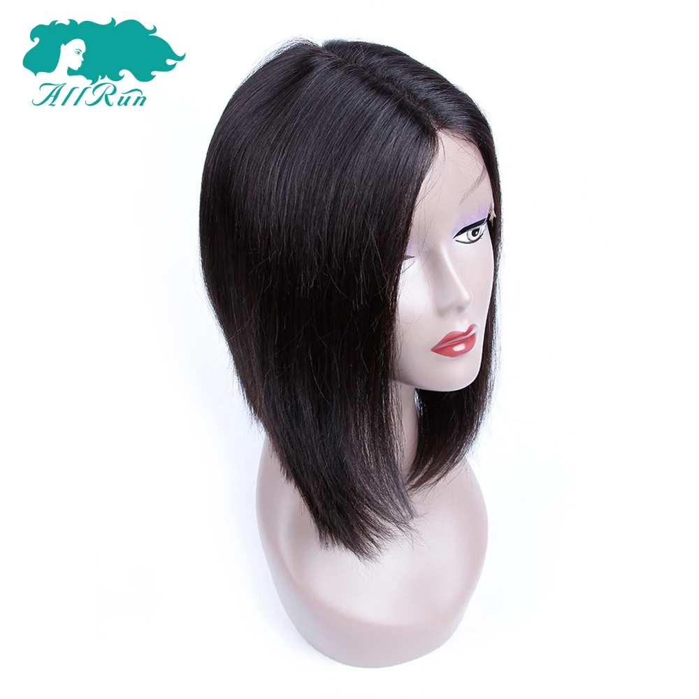 Allrun волос парики короткие Синтетические волосы на кружеве человеческих al парик с