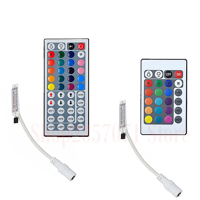 12V 2A ЕС и США Мощность адаптер Пульт дистанционного управления ИК 24Key 44Key для SMD 5050