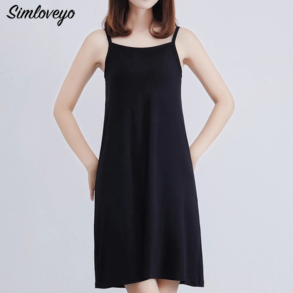 SIMLOVEYO Women Sexy Club Backless Sleeveless Summer Dress Ladies loose party casual Dresses Vestido De Festa Straight Strap Hip | Женская