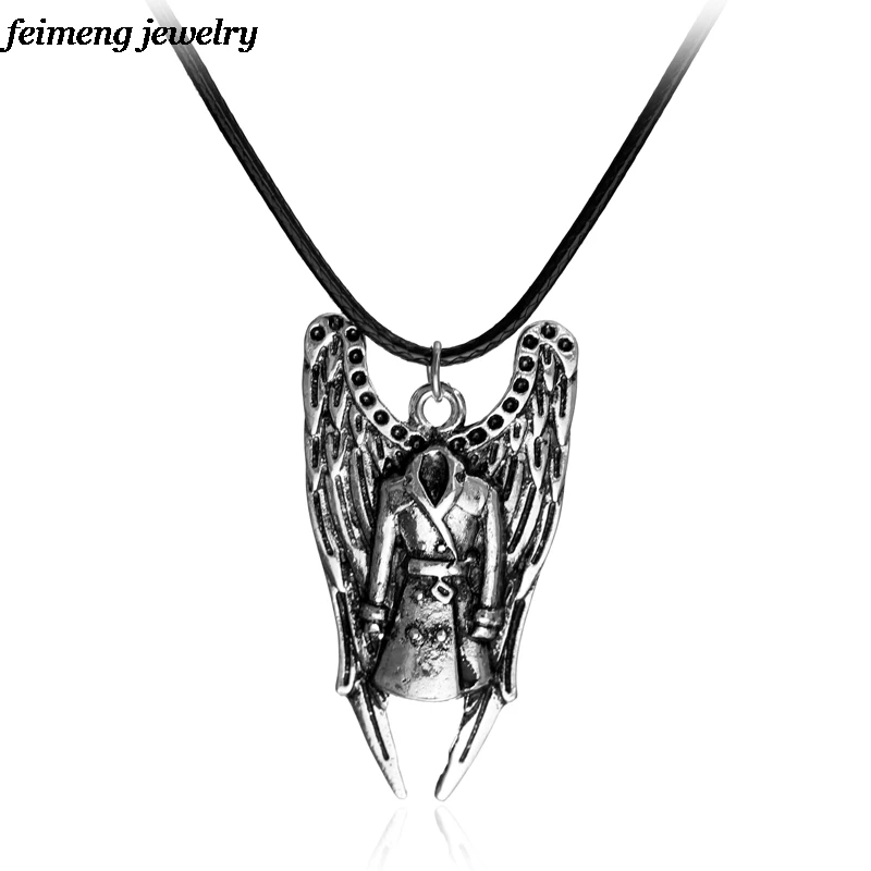 Сверхнатуральное ожерелье Кастиэль Ангел в плаще с крыльями периферийные