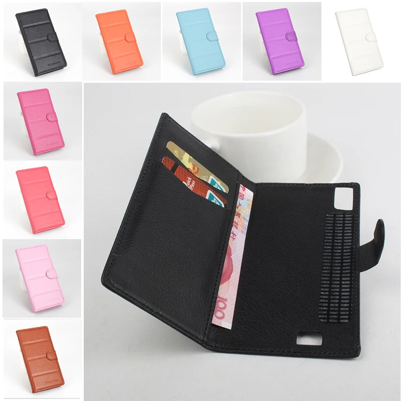 For Prestigio MP 7557 Phone Case Folio Flip Pure Color Lichee Pattern PU Leather Wallet Cover Cash/Card Slots sanheng | Мобильные