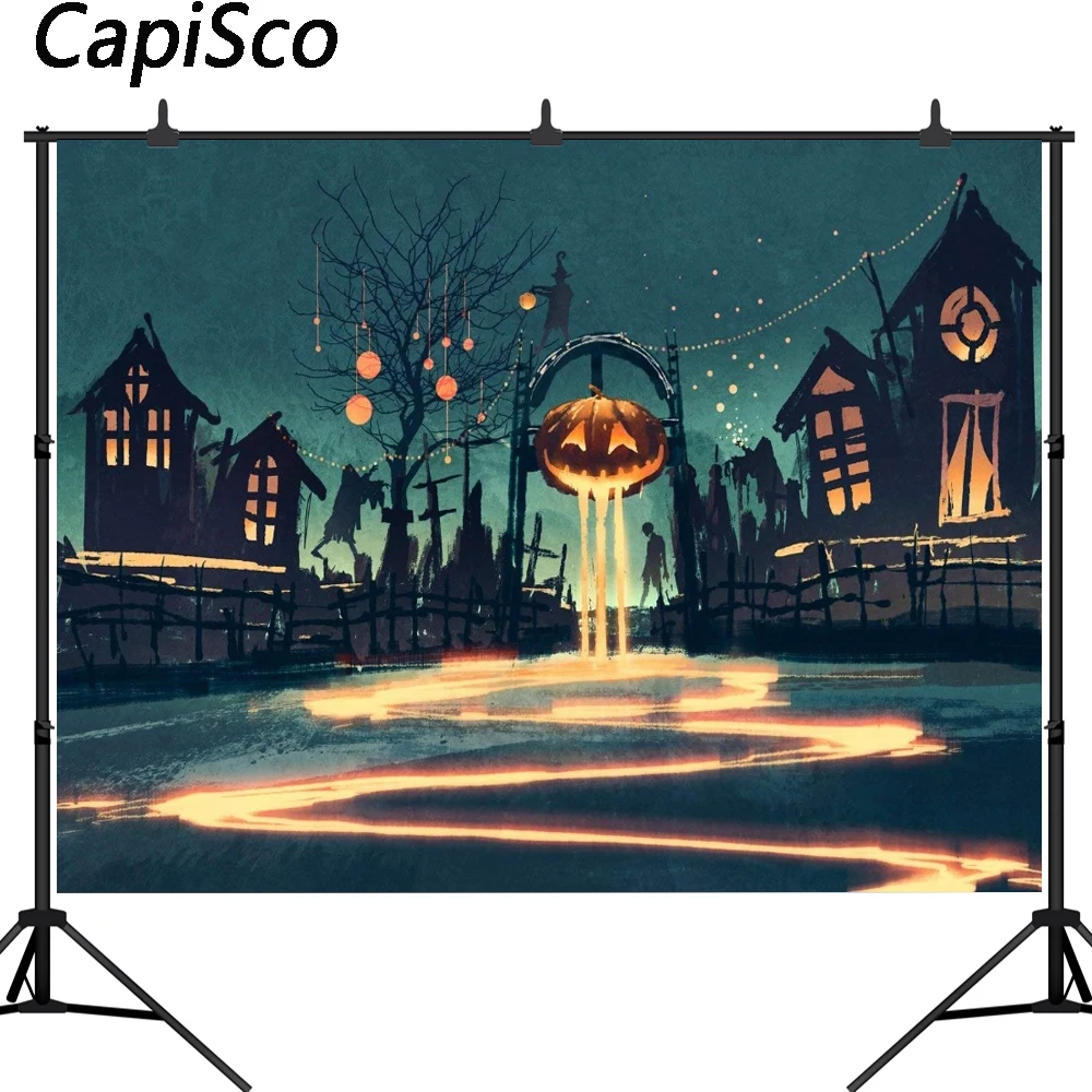 Capisco фоны для фотосъемки Хэллоуин фотографии Тыква фонарь фон фотостудии Foto