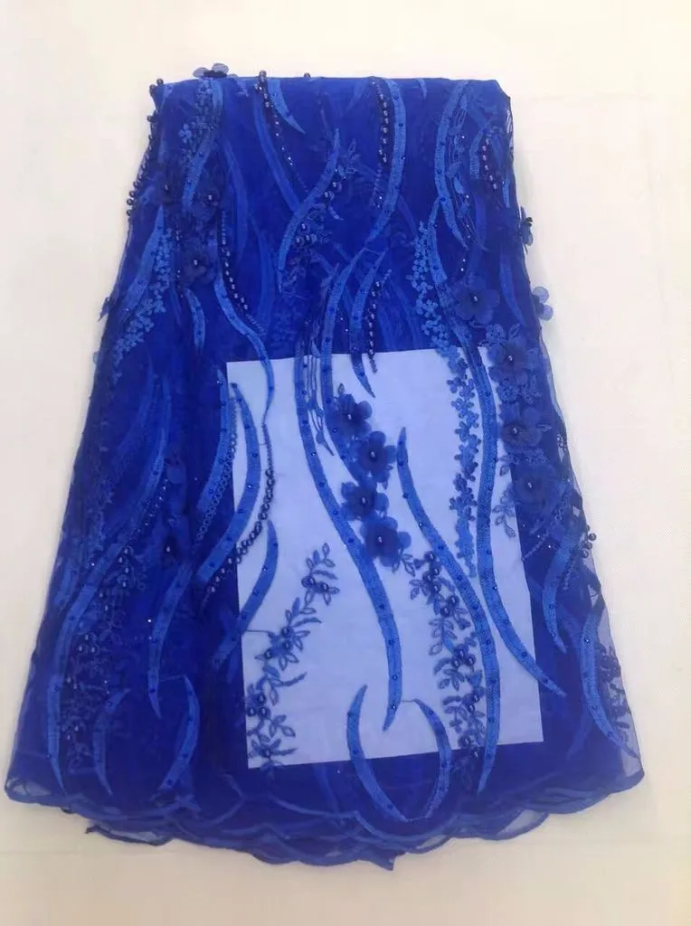 2017 последние кружевной ткани высокого качества африканская 3d цветок сетки