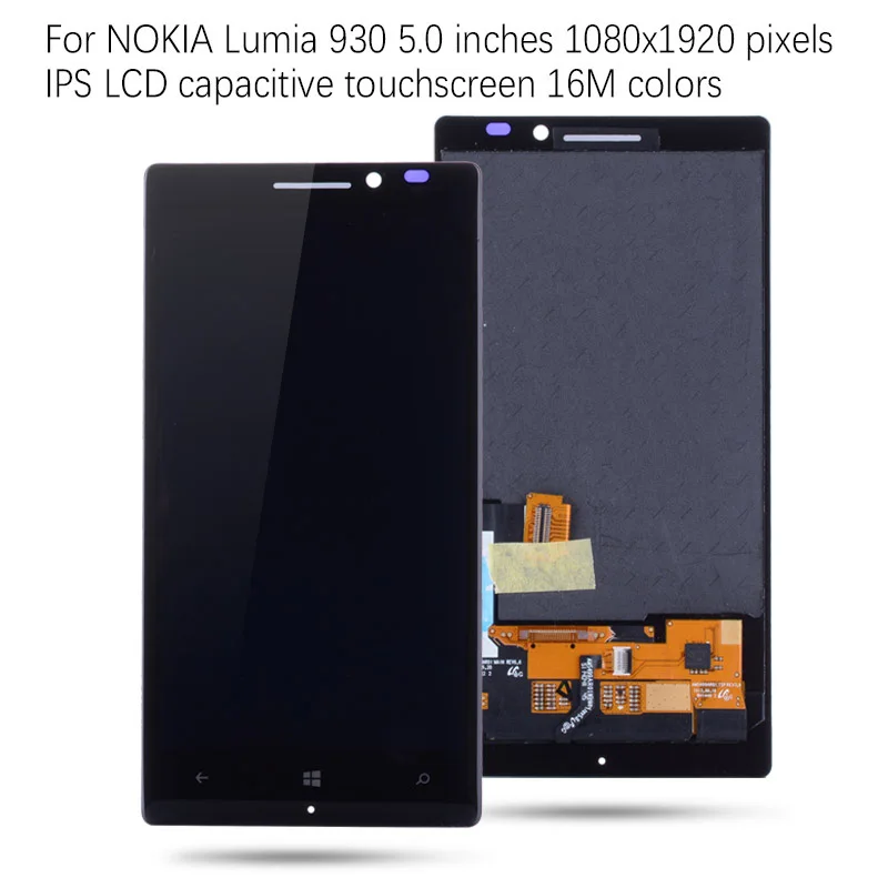 AMOLED 5 0 &quotоригинал для NOKIA Lumia 930 ЖК сенсорный экран с рамкой Замена экрана дисплей