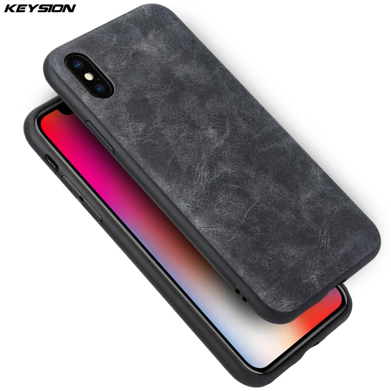 Чехол для телефона KEYSION Apple iPhone X роскошный Винтажный чехол из искусственной кожи