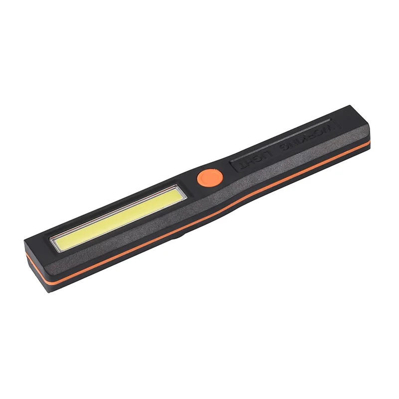 orange no battery Coba led портативный светильник cob рабочий светильник прожектор светильник 4 режима использования 3* AAA батареи Водонепроницаемый с магнитной фиксацией супер яркий - Испускаемый цвет: orange no battery