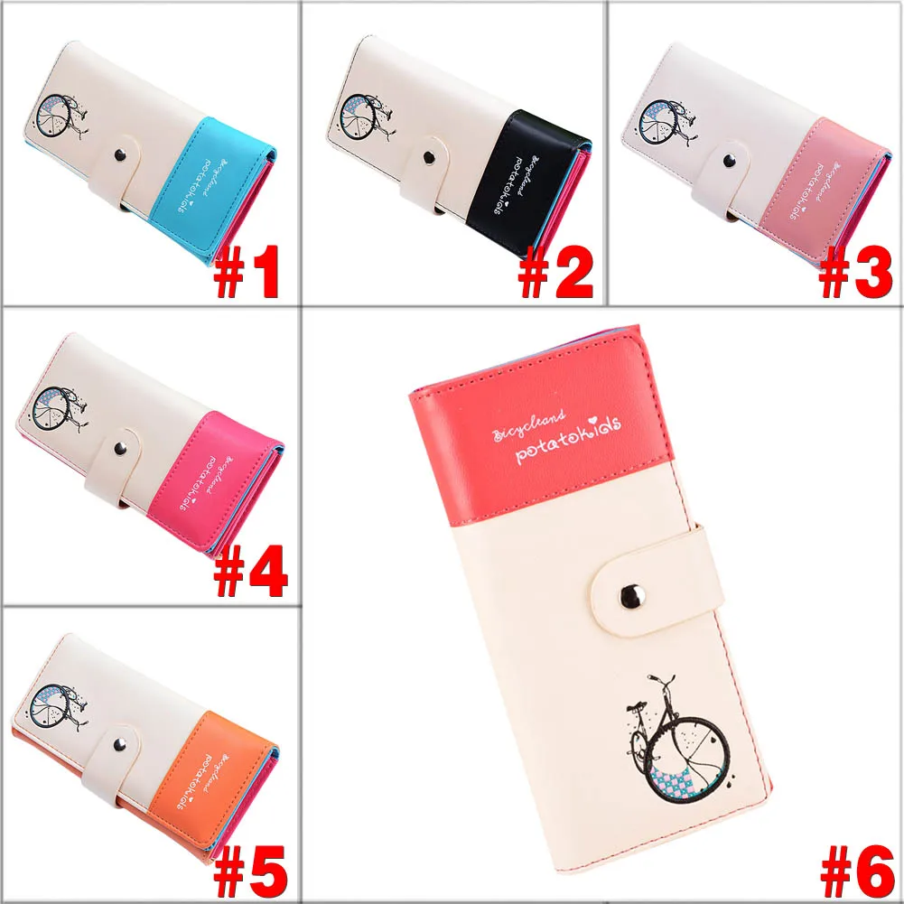 Fashion Design Lady Women Wallet PU Leather Purse Clutch Long Bicycle Pattern Zip Card Holder Top Quality 88 WML99 | Багаж и сумки