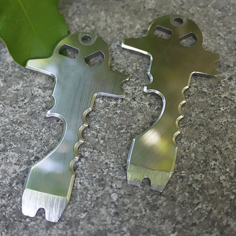 

Multi-functional Pocket Stainless Steel Screwdriver Scraper Bottle Opener Outdoor Sports defensa personal Tactical EDC Tools