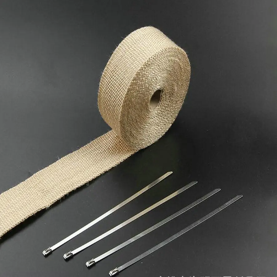 Выхлопная труба для мотоцикла насадка на глушитель тепловая оболочка 2 х15 футов |