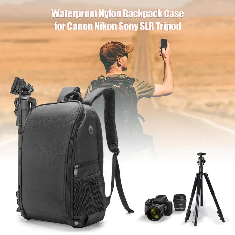 Водонепроницаемый цифровой нейлоновый рюкзак чехол для Canon DSLR фото цифровая камера сумка Многофункциональный на открытом воздухе путешествия Туризм